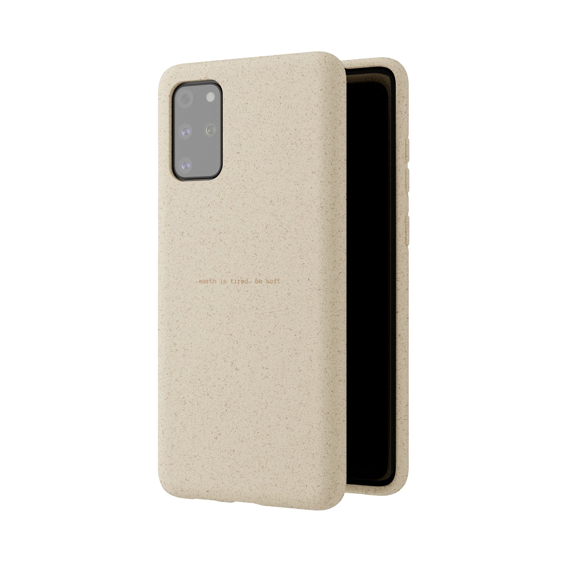 Biodegradable Phone Case – "Earth Is Tired. Be Soft." Eco-Friendly, Minimalist Case The Kindred Bone