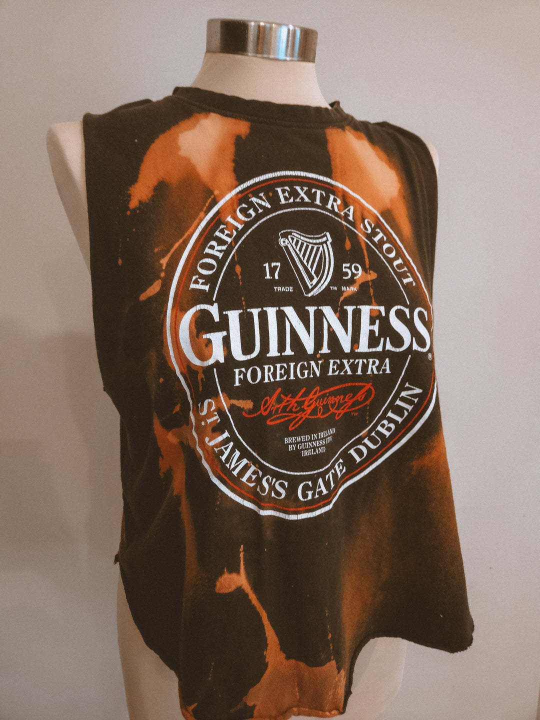 VINTAGE GUINNESS CUT OFF TANK The Kindred Bone