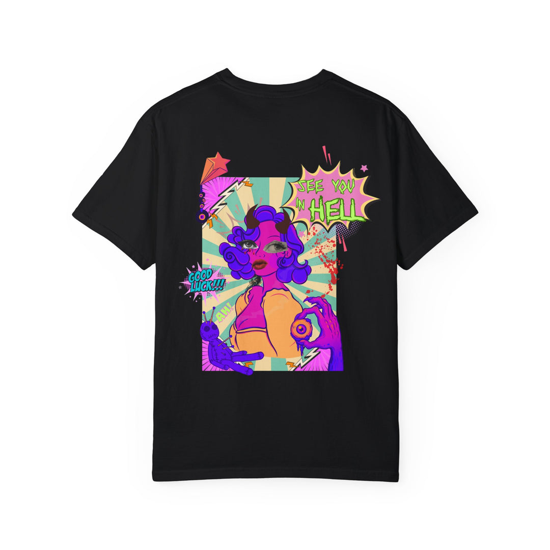 KB | SEE YOU IN HELL POP ART UNISEX TSHIRT The Kindred Bone