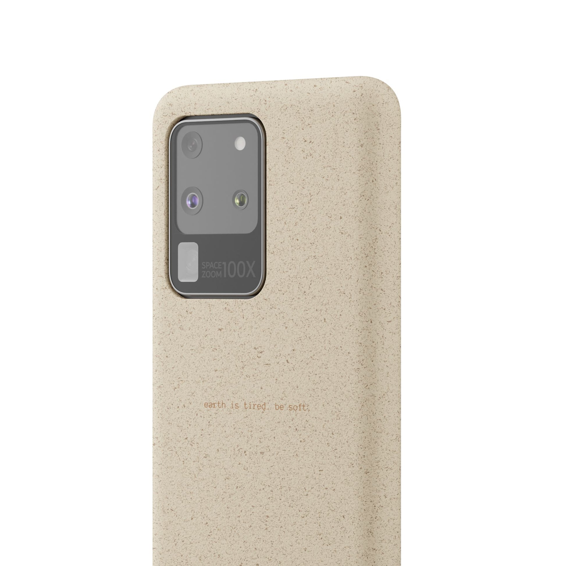 Biodegradable Phone Case – "Earth Is Tired. Be Soft." Eco-Friendly, Minimalist Case The Kindred Bone