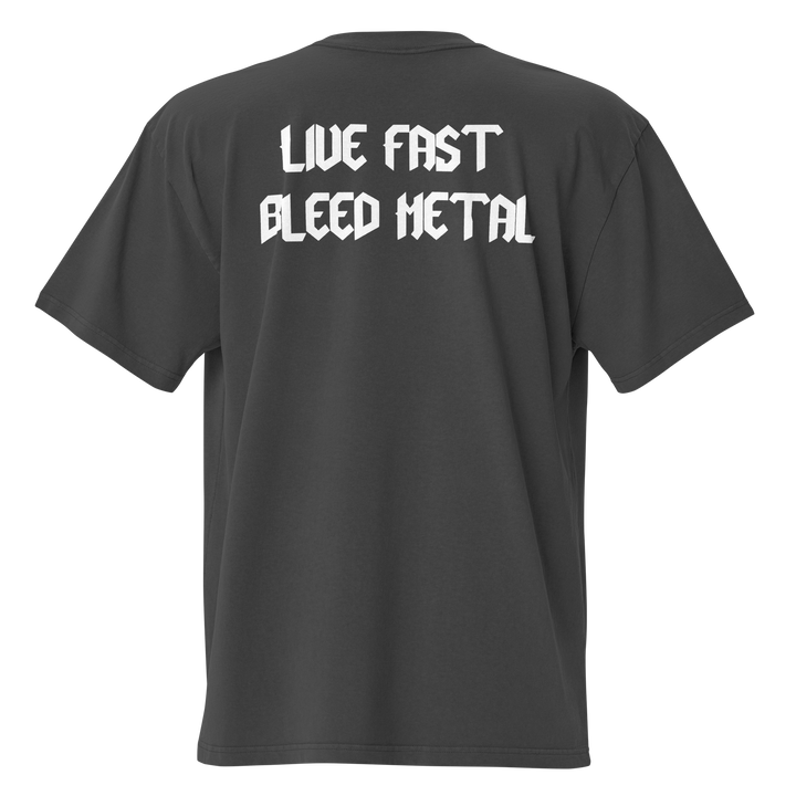 KB | OVERSIZED LIVE FAST BLEED METAL TEE The Kindred Bone