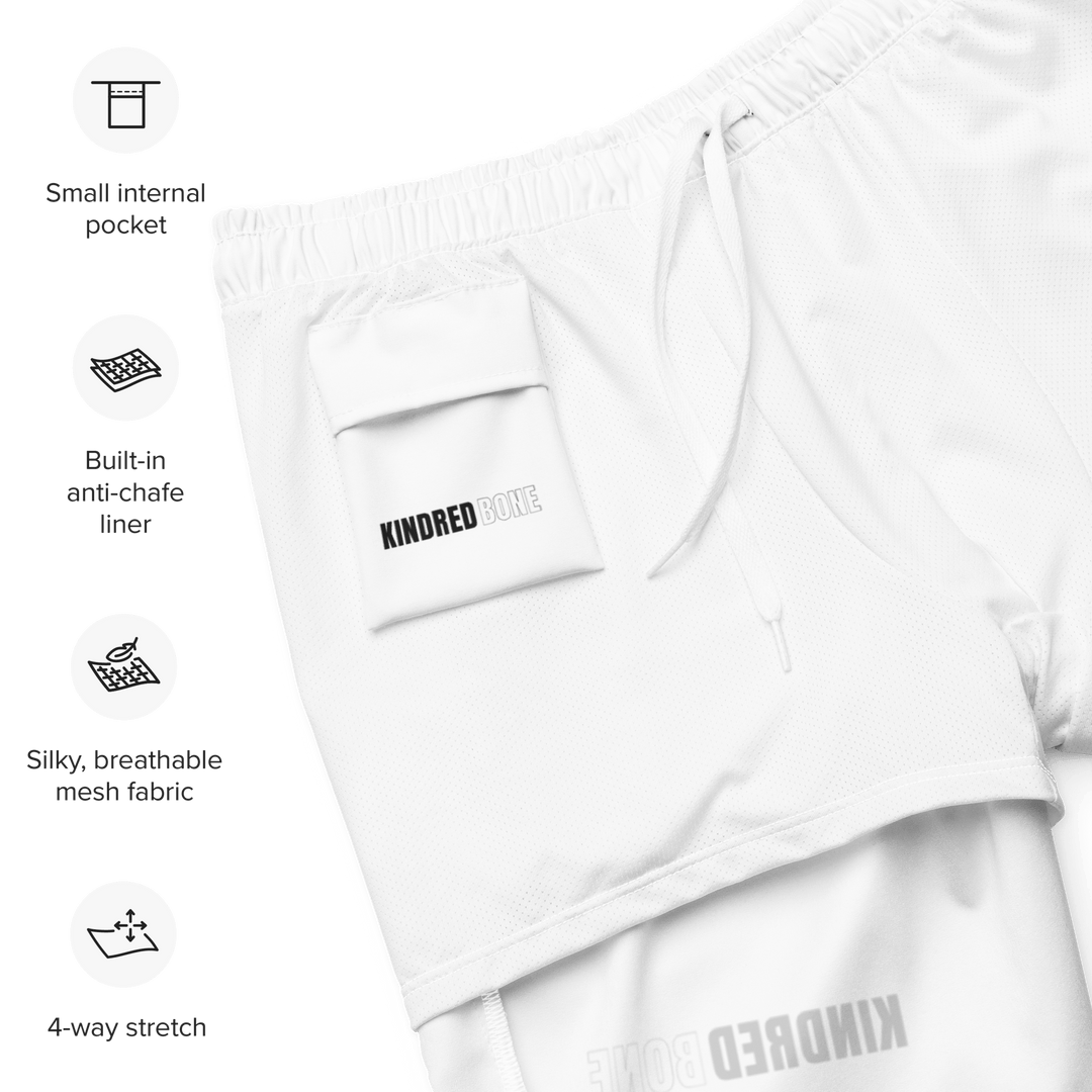 KB | CLASS LOGO SWIM TRUNKS | WHITE The Kindred Bone