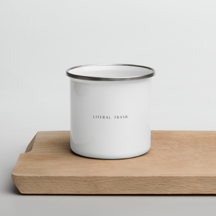 KINDRED BONE | LITERAL TRASH ENAMEL COFFEE MUG The Kindred Bone