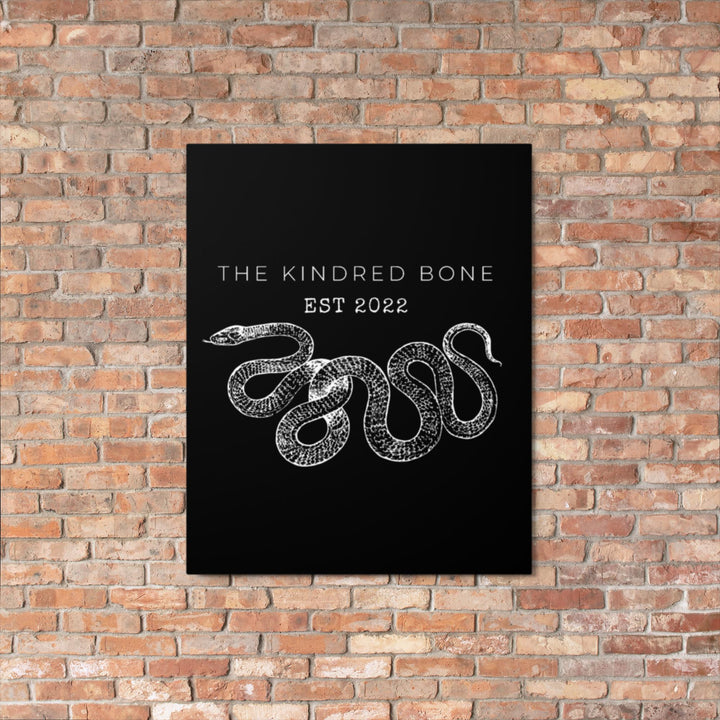 KINDRED BONE | SNAKE LOGO METAL BAR SIGN The Kindred Bone