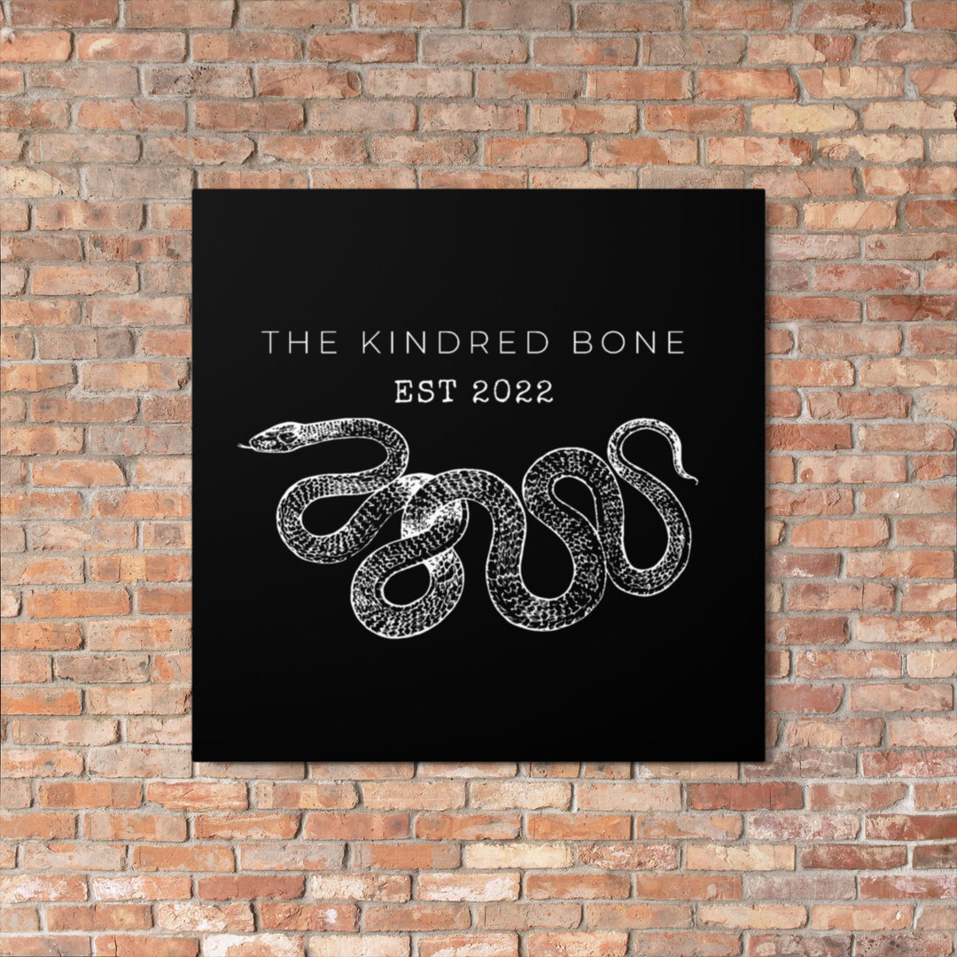 KINDRED BONE | SNAKE LOGO METAL BAR SIGN The Kindred Bone