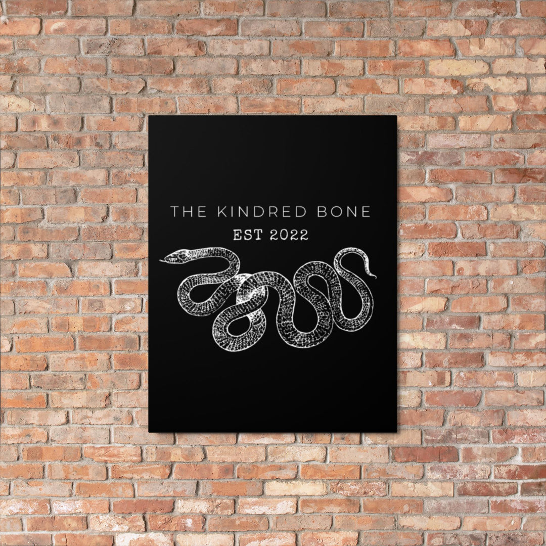 KINDRED BONE | SNAKE LOGO METAL BAR SIGN The Kindred Bone