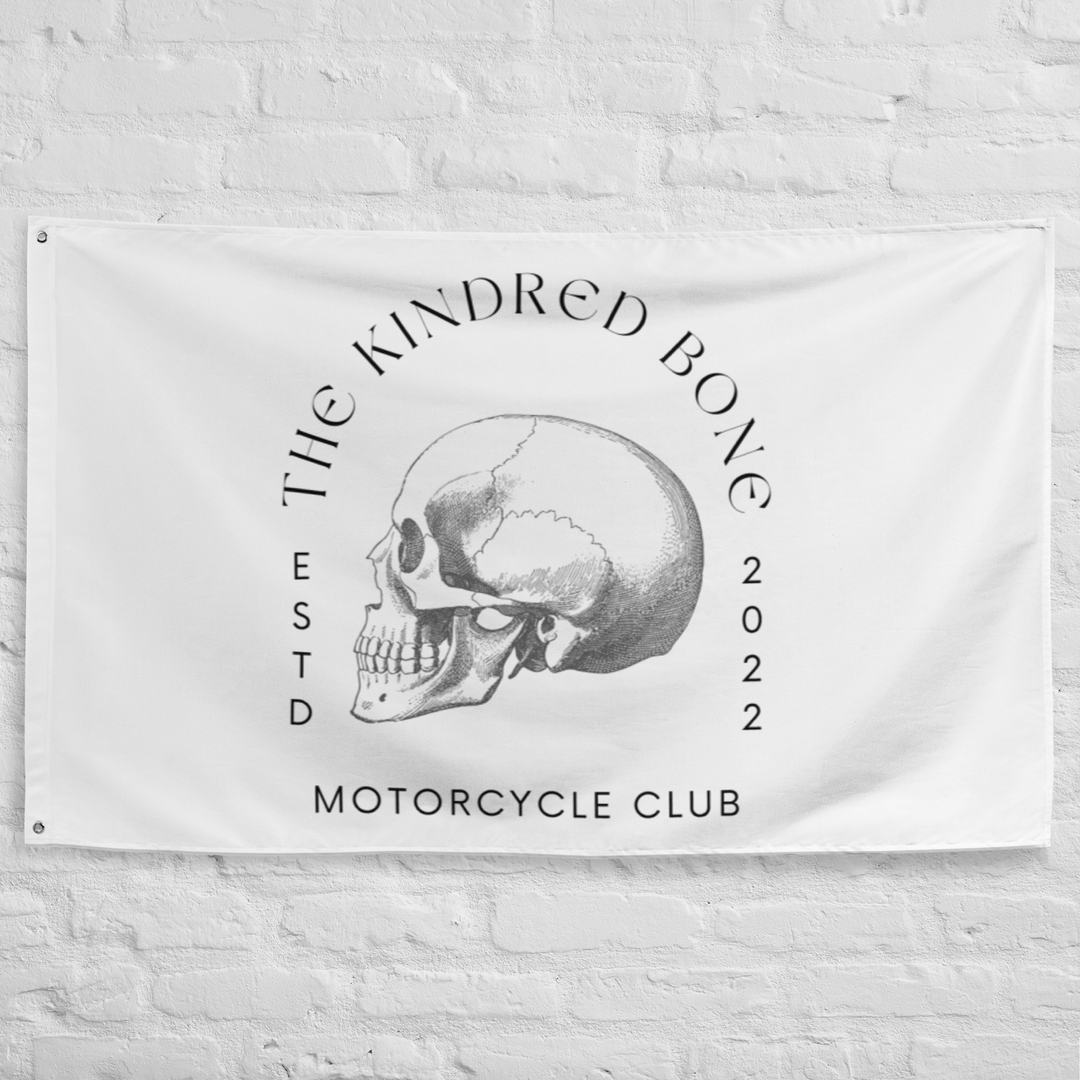 THE KINDRED BONE CLASSIC | SKULL MOTOR CLUB FLAG The Kindred Bone