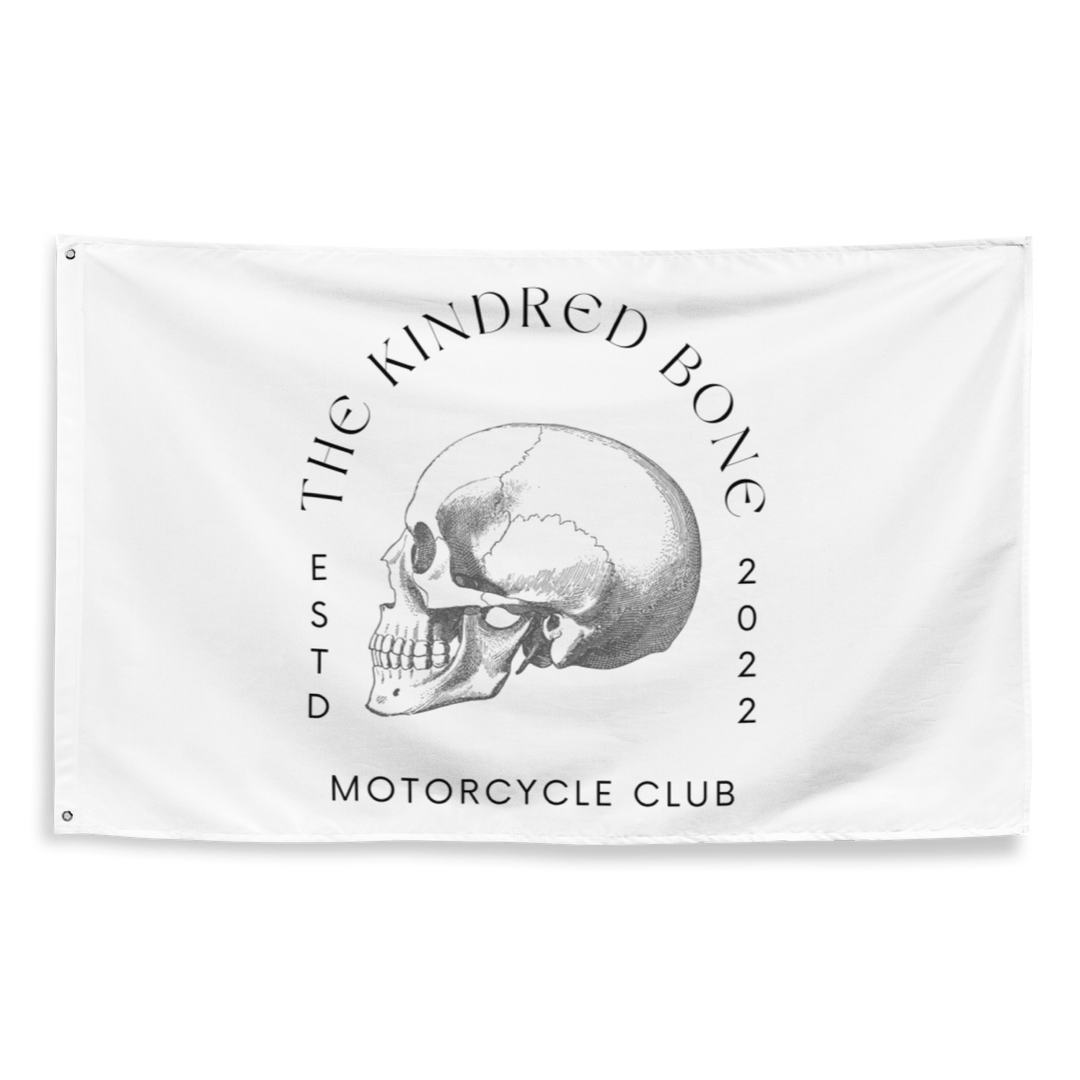 THE KINDRED BONE CLASSIC | SKULL MOTOR CLUB FLAG The Kindred Bone